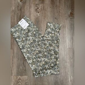 Sonoma The Everyday Legging Gray Green Floral Medium
